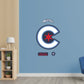 Chicago Cubs:  2023 "C" City Connect Logo        - Officially Licensed MLB Removable     Adhesive Decal