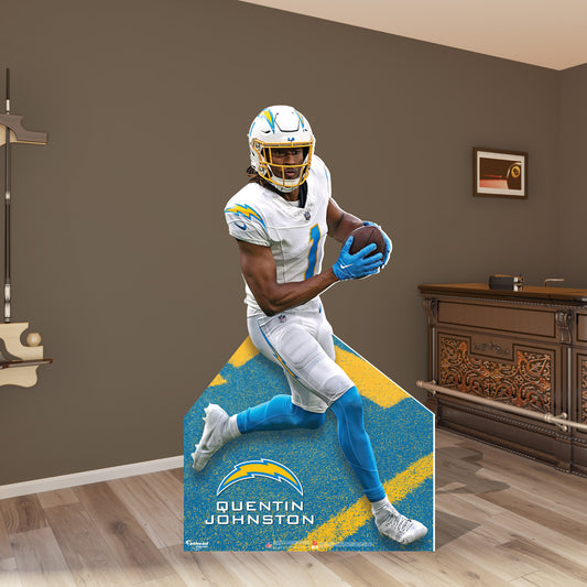 Los Angeles Chargers: Quentin Johnston Life-Size   Foam Core Cutout  - Officially Licensed NFL    Stand Out