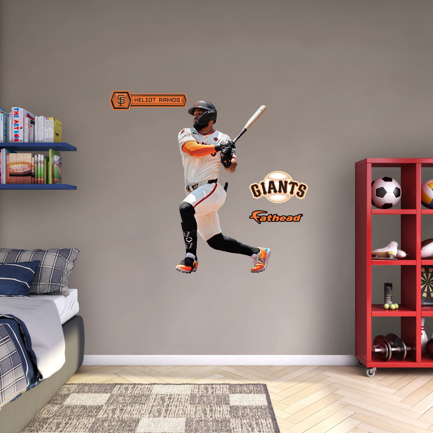 Heliot Ramos - RealBig Collection - Official MLB - San Francisco Giants - Reusable Vinyl Wall Decals