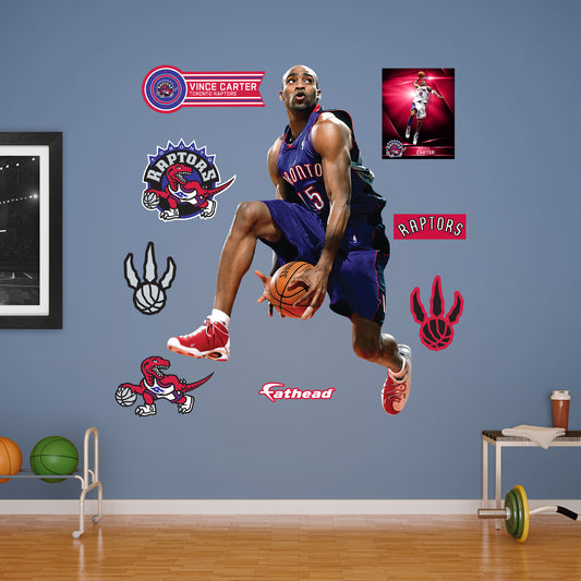 Toronto Raptors: Vince Carter Legend        - Officially Licensed NBA Removable     Adhesive Decal