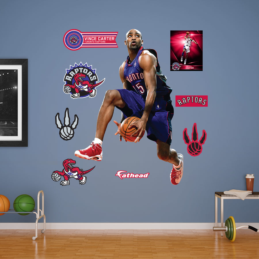 Vince Carter - RealBig Legend Collection - Official NBA - Toronto Raptors - Reusable Vinyl Wall Decals