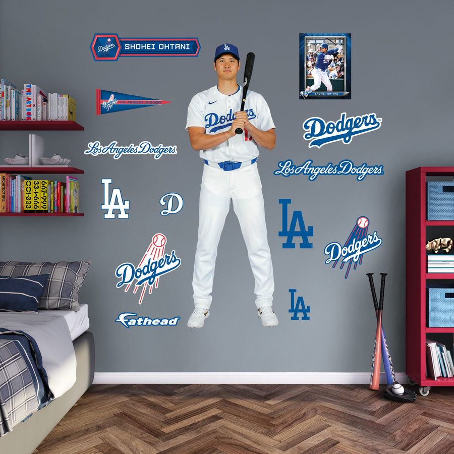 Shohei Ohtani - RealBig Studio Collection - Official MLB - Los Angeles Dodgers - Reusable Vinyl Wall Decals