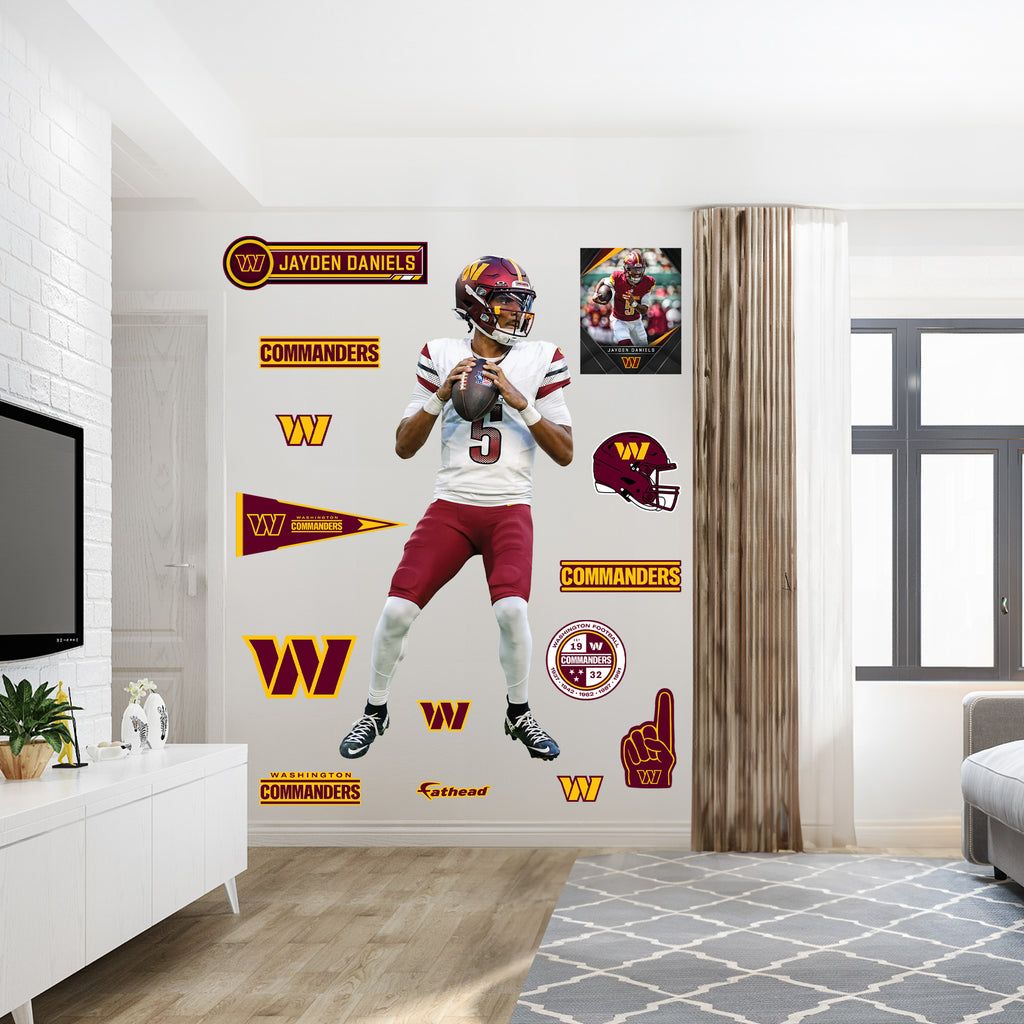 Life-Size Athlete +14 Decals  (36"W x 78"H) 