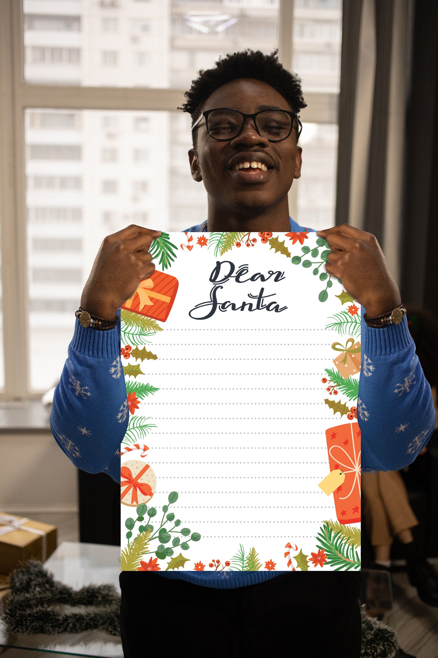 Christmas:  Dear Santa        -      Dry Erase Foam Core