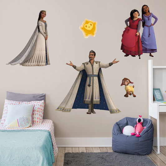 Wish: Asha Characters Collection        - Officially Licensed Disney Removable     Adhesive Decal