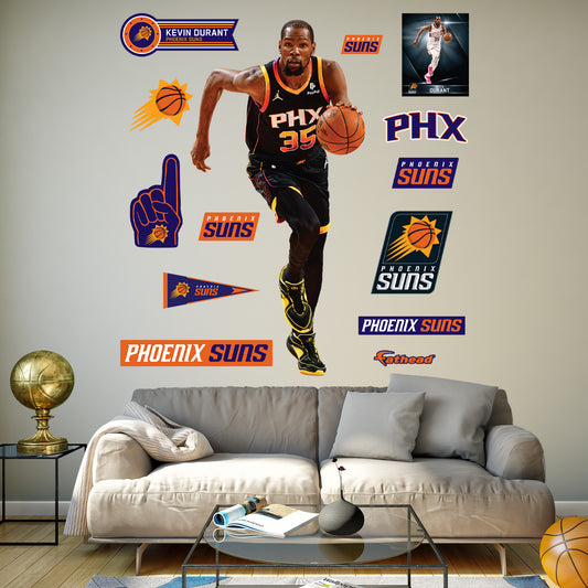 Phoenix Suns: Kevin Durant Statement Jersey        - Officially Licensed NBA Removable     Adhesive Decal