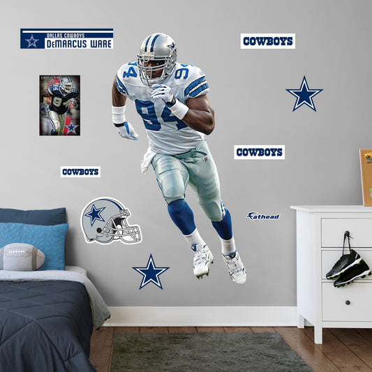 Dallas Cowboys: DeMarcus Ware  Legend        - Officially Licensed NFL Removable     Adhesive Decal