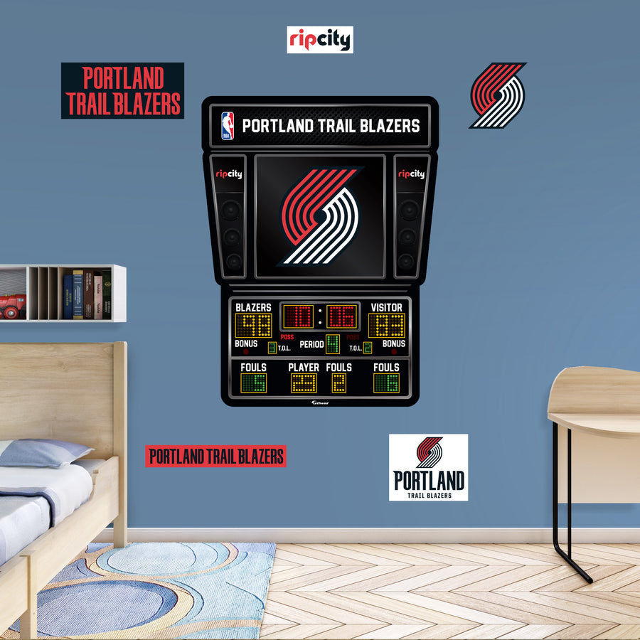 Portland Trail Blazers - RealBig Scoreboard Collection - Official NBA - Reusable Vinyl Wall Decals