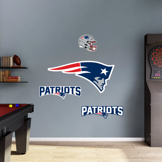 New England Patriots:   Logo        - Officially Licensed NFL Removable     Adhesive Decal