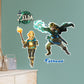 Zelda: Tears of the Kingdom: Link & Zelda Characters Collection        - Officially Licensed Nintendo Removable     Adhesive Decal