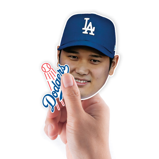 Los Angeles Dodgers: Shohei Ohtani Face Minis        - Officially Licensed MLB Removable     Adhesive Decal