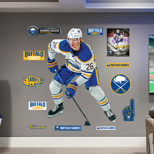 Buffalo Sabres: Rasmus Dahlin         - Officially Licensed NHL Removable     Adhesive Decal
