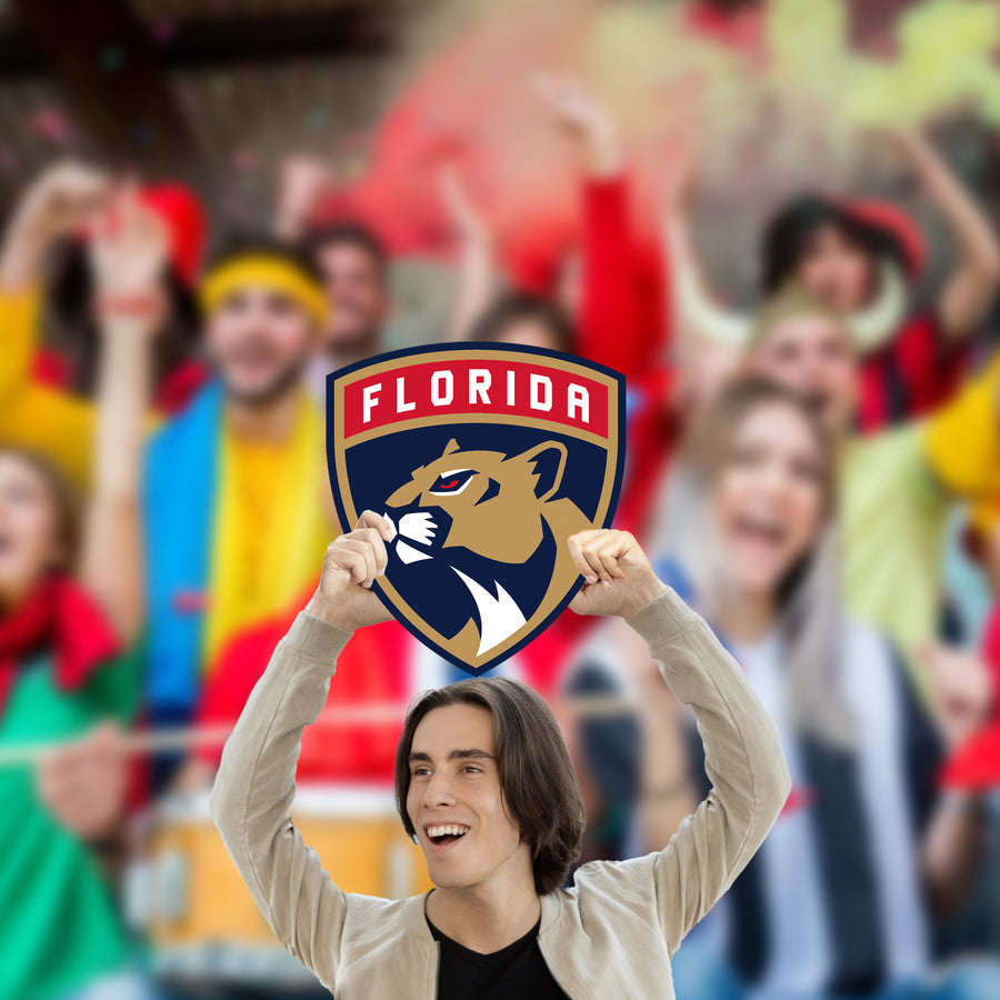 Logo - Big Head - Official NHL - Florida Panthers - Foam Core Cutout
