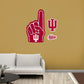 Indiana Hoosiers:    Foam Finger        - Officially Licensed NCAA Removable     Adhesive Decal