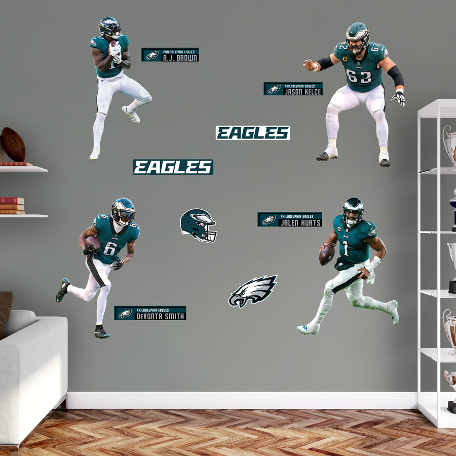 Philadelphia Eagles - RealBig Team Collection - Official NFL - Reusable Vinyl Wall Decals