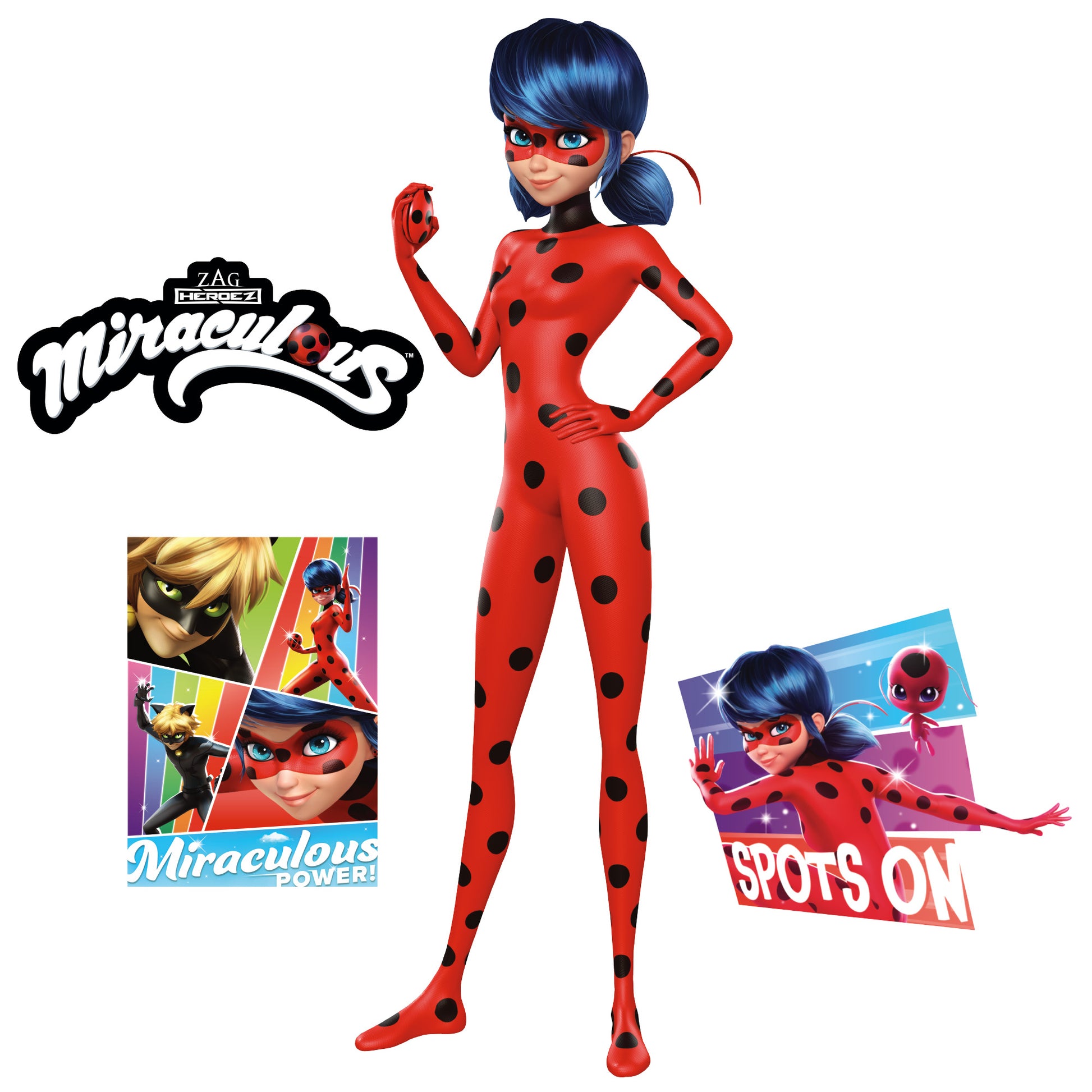  Zagtoon Miraculous Ladybug Sticker Set - Party