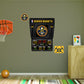 Denver Nuggets - RealBig Scoreboard Collection - Official NBA - Reusable Vinyl Wall Decals