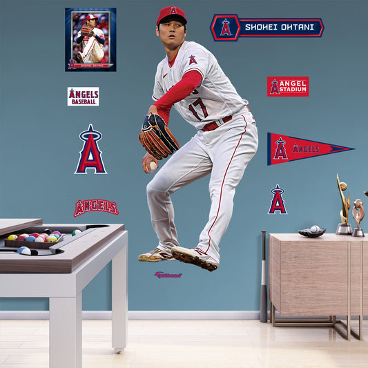 Los Angeles Angels: Shohei Ohtani  Pitching        - Officially Licensed MLB Removable     Adhesive Decal