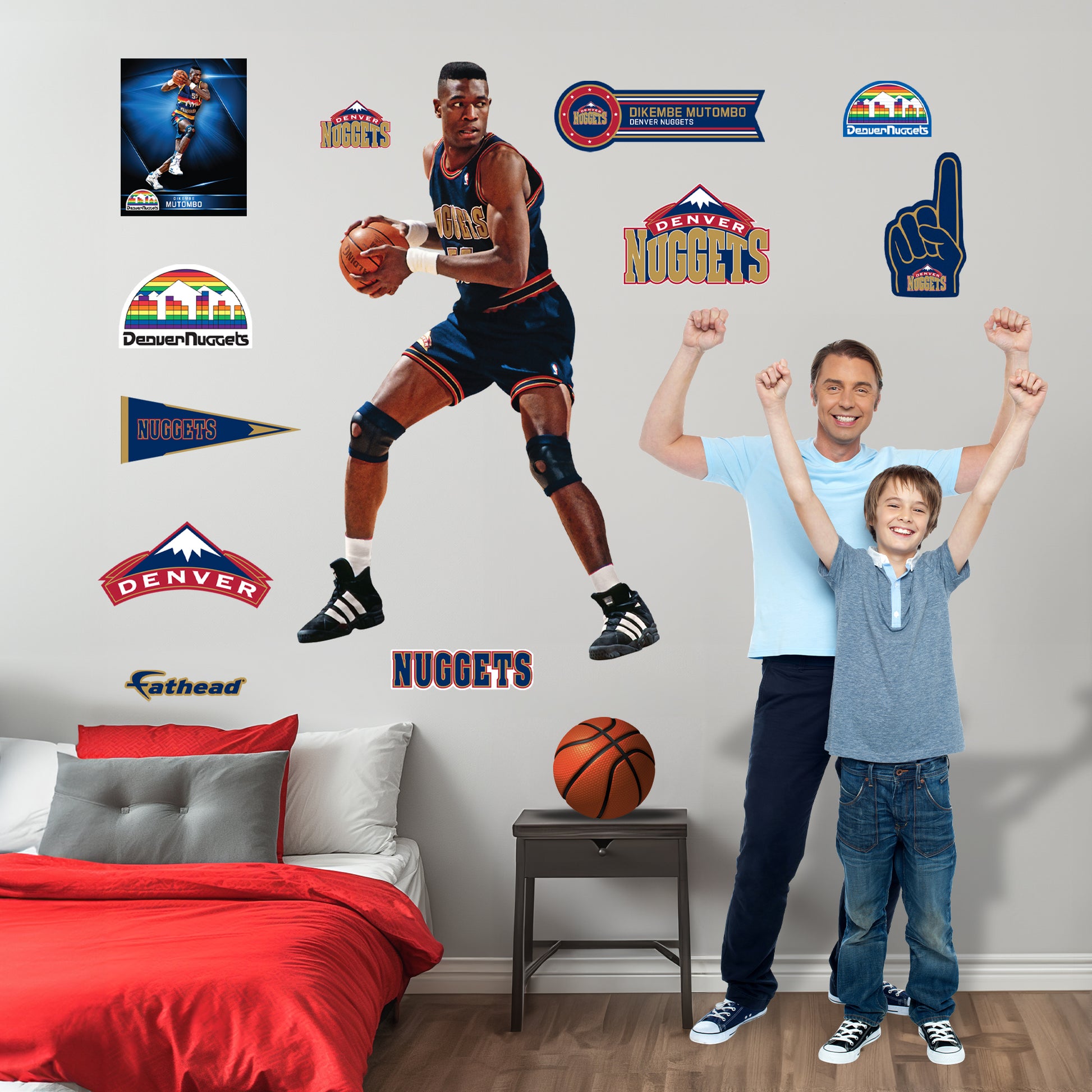 Life-Size Athlete +11 Decals  (47"W x 78"H) 