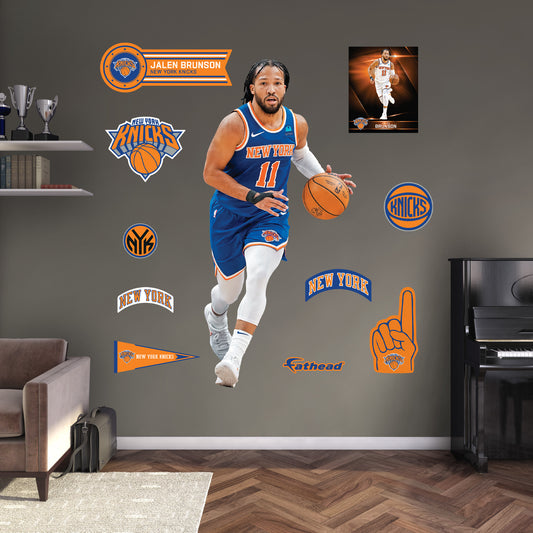 New York Knicks: Jalen Brunson         - Officially Licensed NBA Removable     Adhesive Decal