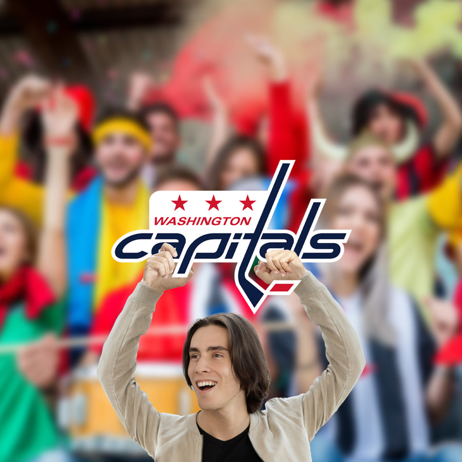 Logo - Big Head - Official NHL - Washington Capitals - Foam Core Cutout