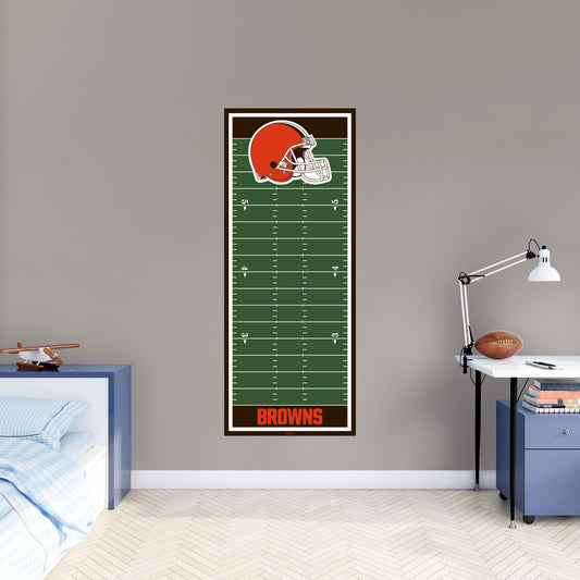 Cleveland Browns:  Growth Chart        - Officially Licensed NFL Removable     Adhesive Decal