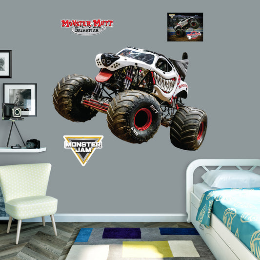 Monster Mutt Dalmatian         - Officially Licensed Monster Jam Removable     Adhesive Decal