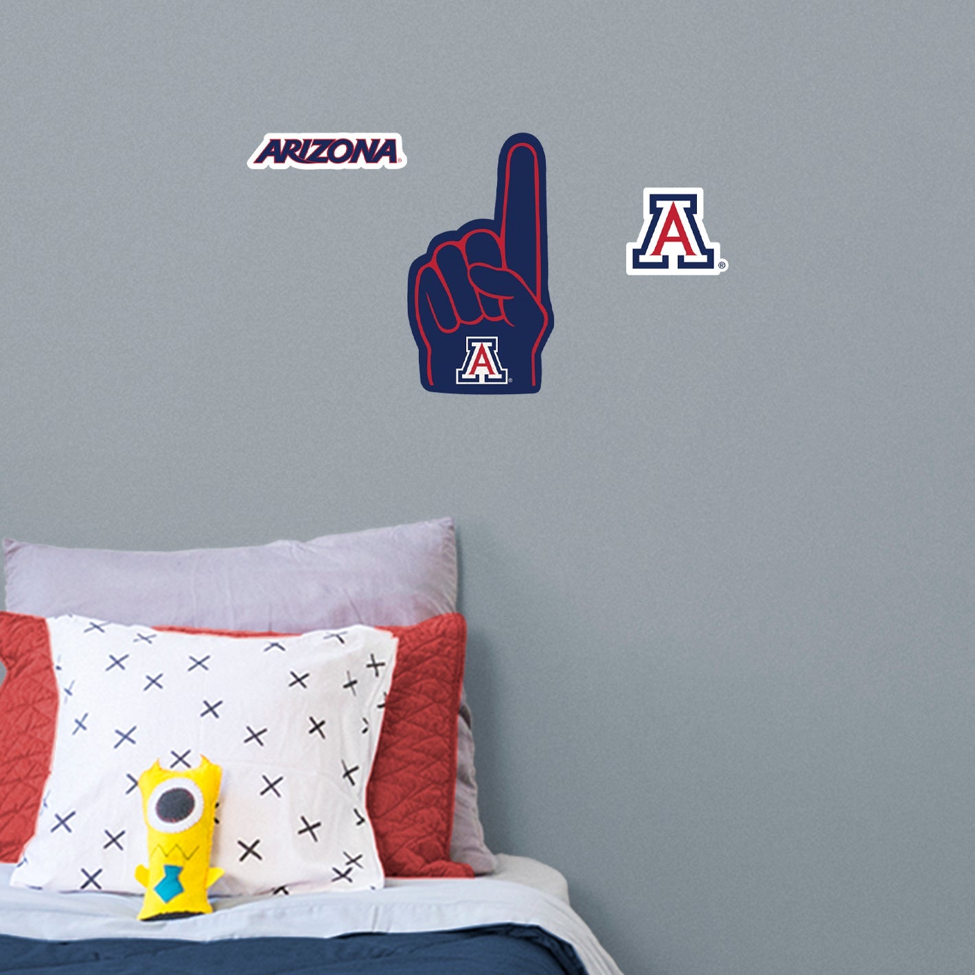 Arizona Wildcats:    Foam Finger        - Officially Licensed NCAA Removable     Adhesive Decal