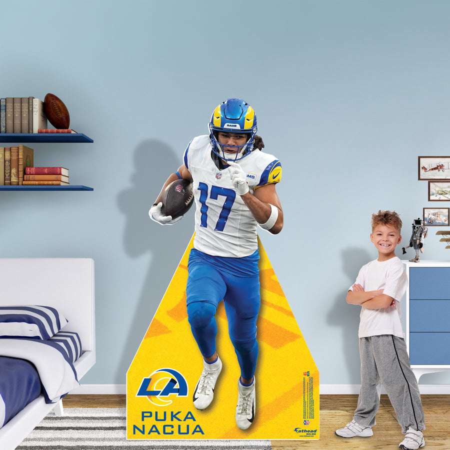 Puka Nacua - Life-Size Stand Out - Official NFL - Los Angeles Rams - Foam Core Cutout