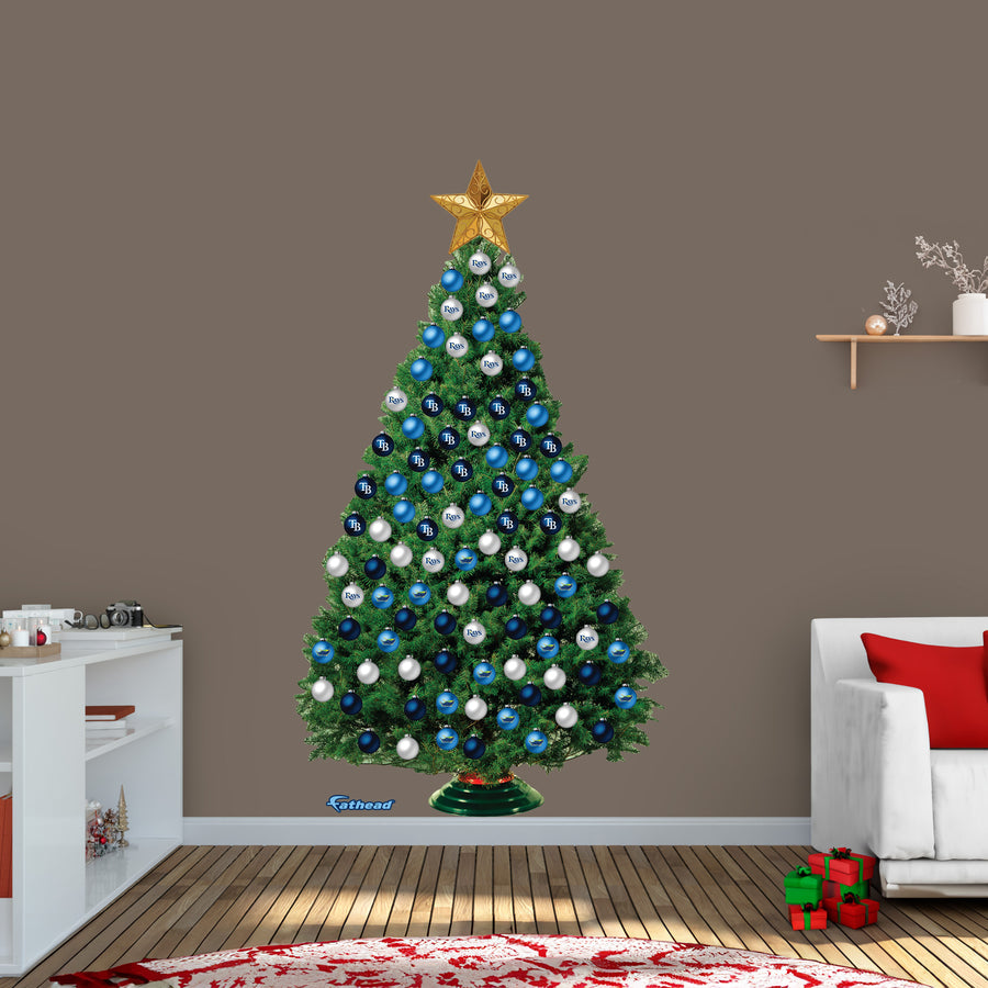 Tampa Bay Rays - Decorate Your Own Christmas Tree - Official MLB - Reusable Vinyl Wall Decals