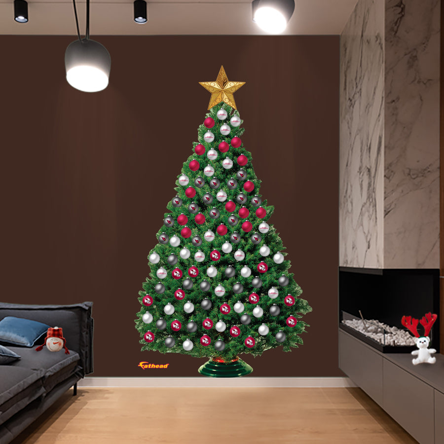 Arizona Cardinals - Decorate Your Own Christmas Tree - Official NFL - Reusable Vinyl Wall Decals