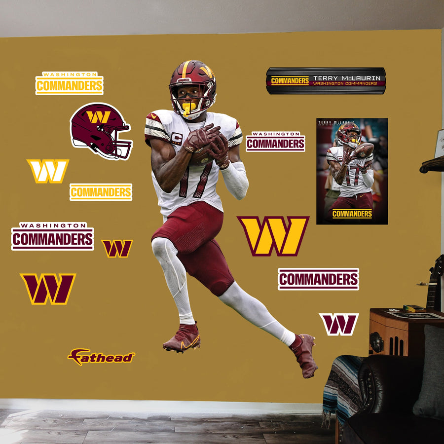 Terry McLaurin - RealBig Collection - Official NFL - Washington Commanders - Reusable Vinyl Wall Decals #2