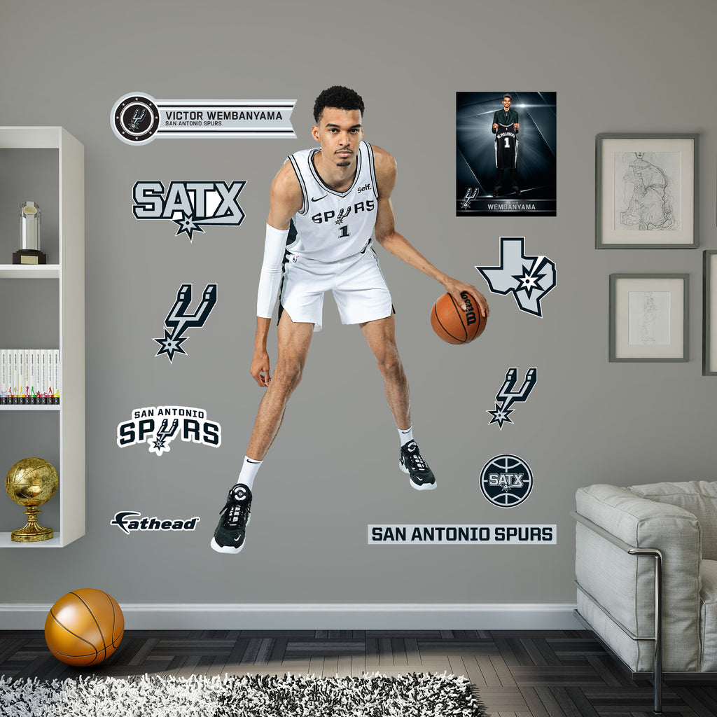 Life-Size Athlete +10 Decals  (46"W x 78"H)