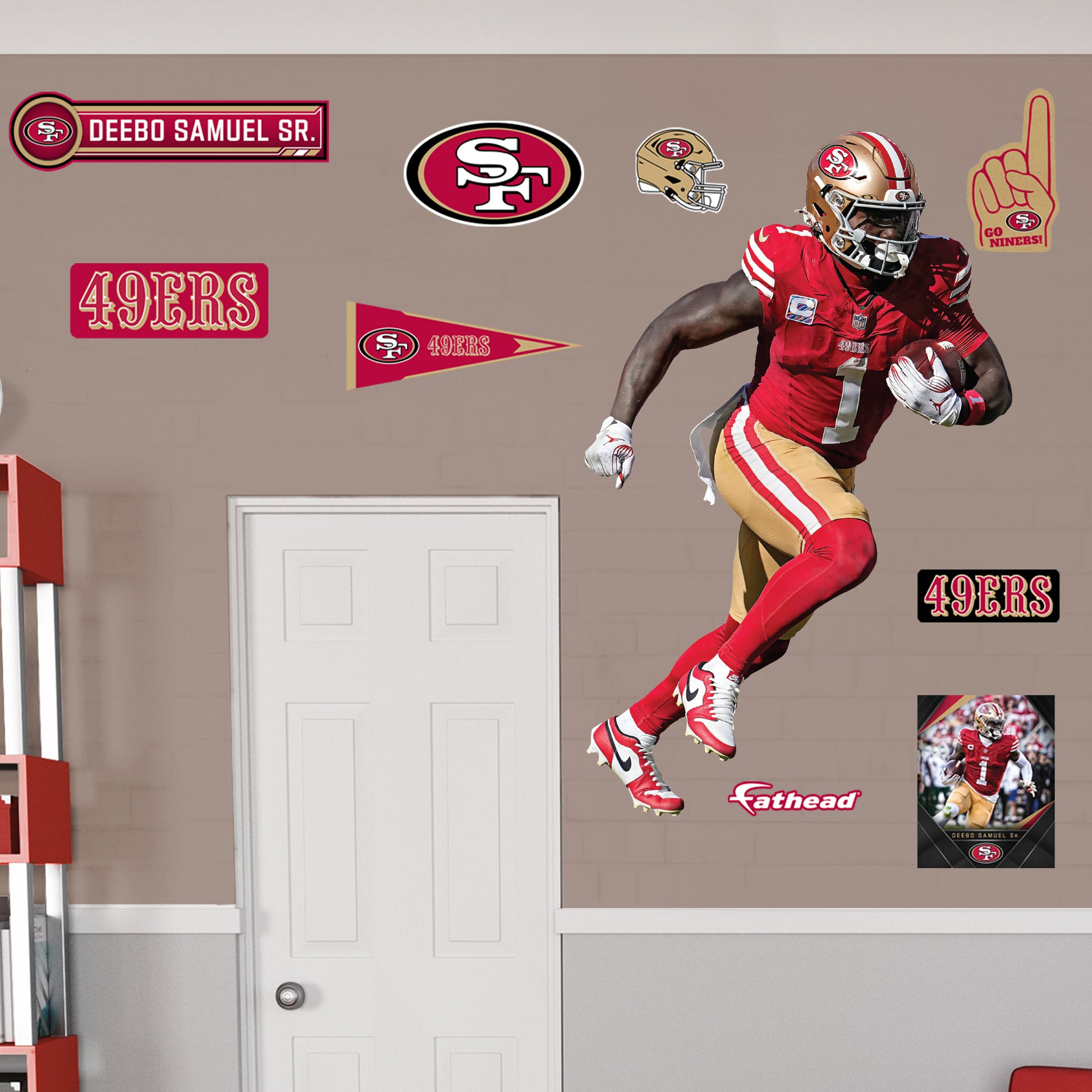 Life-Size Athlete +9 Decals  (49"W x 78"H) 