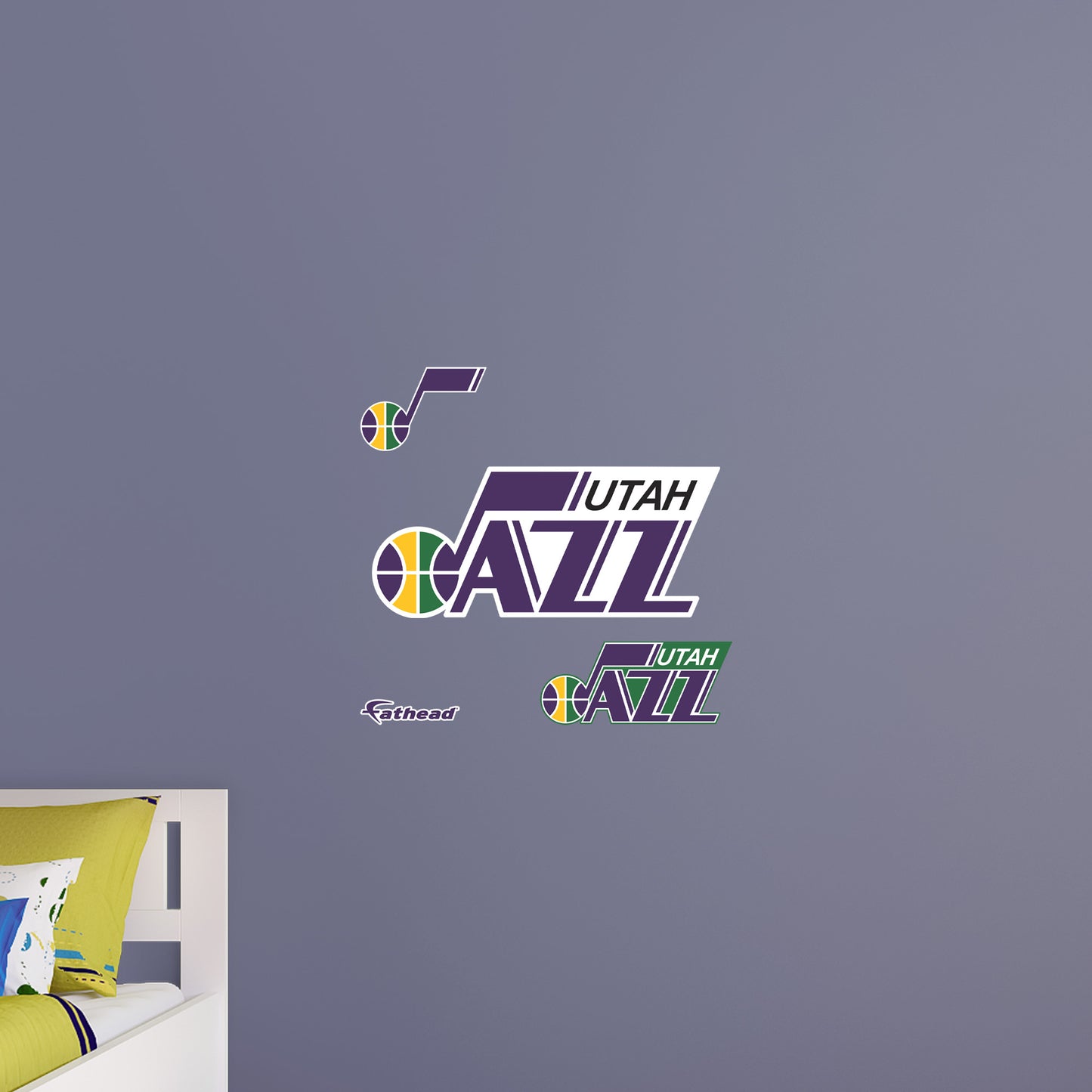 Utah Jazz - RealBig Classic Logo Collection - Official NBA - Reusable Vinyl Wall Decals