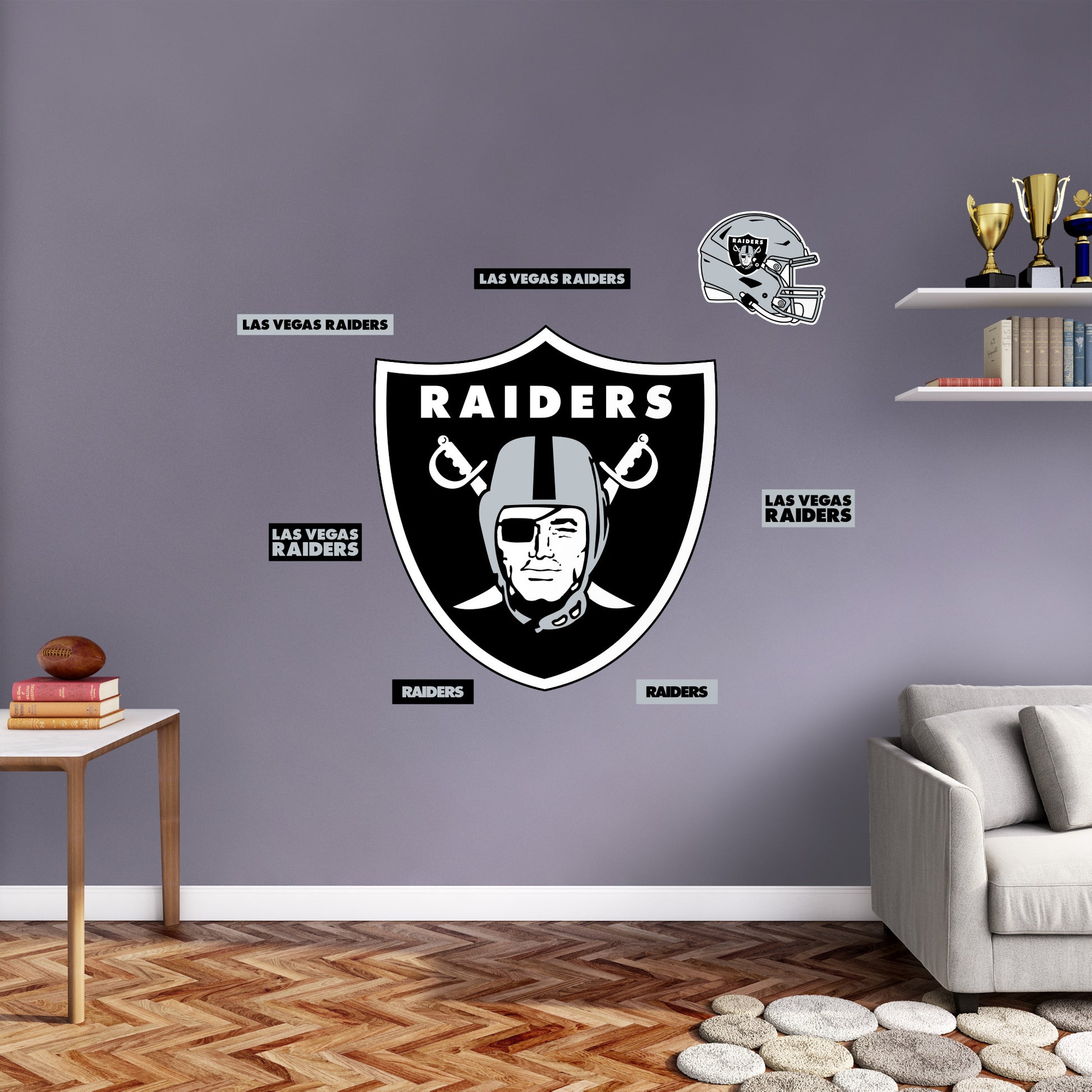 Las Vegas Raiders Team Logo Fathead Wall Sticker