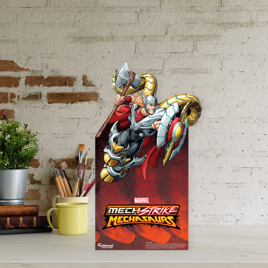 Mech Strike: Mechasaurs: Thor Mini   Cardstock Cutout  - Officially Licensed Marvel    Stand Out