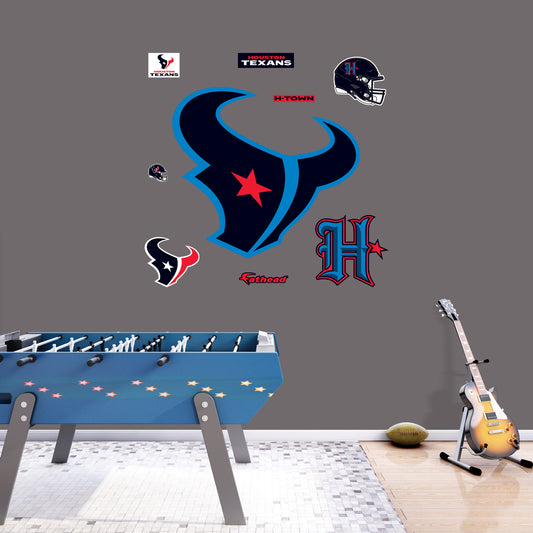Houston Texans:  Color Rush Logo        - Officially Licensed NFL Removable     Adhesive Decal