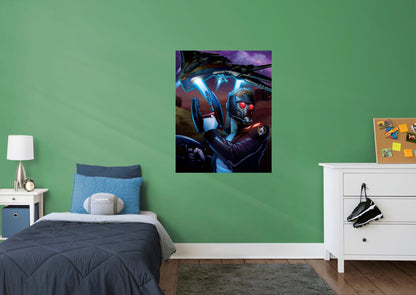Guardians of the Galaxy: Star-Lord Mural        - Officially Licensed Marvel Removable Wall   Adhesive Decal