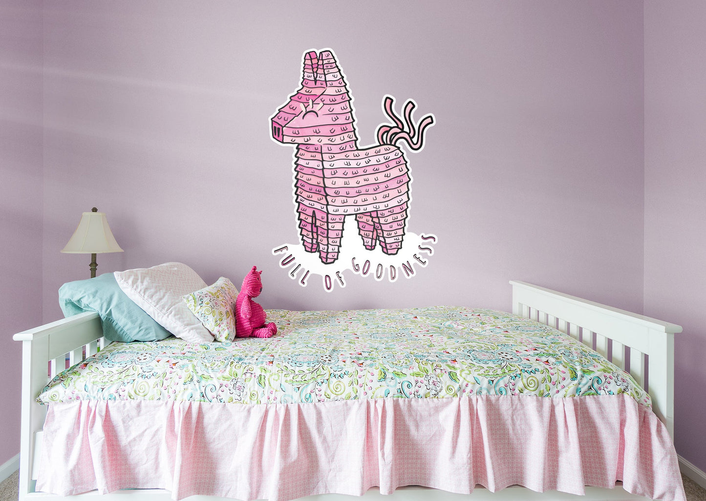 Full of Goodness Pink Pinata        - Officially Licensed Big Moods Removable     Adhesive Decal