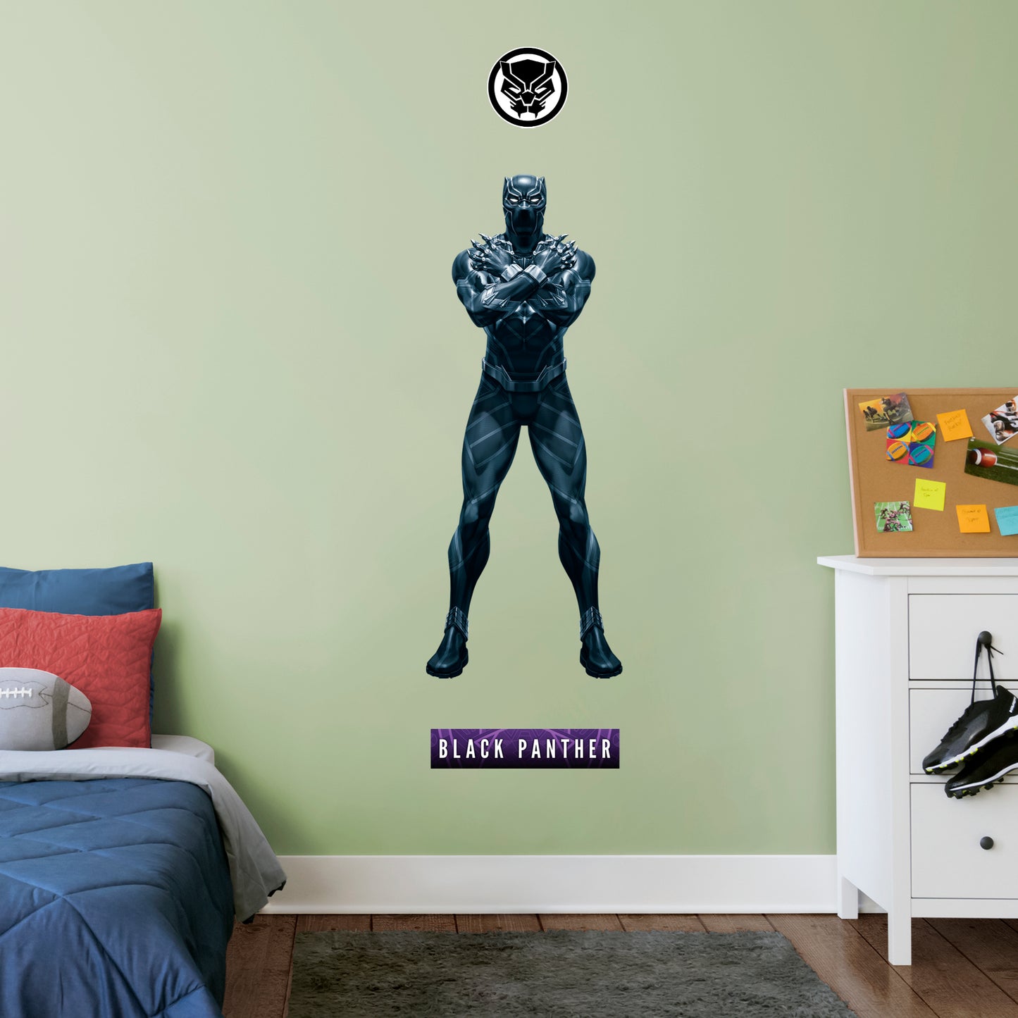 Black Panther:  Wakanda Forever        - Officially Licensed Marvel Removable     Adhesive Decal