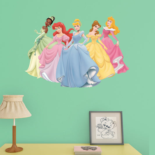 Disney Princess:  Group Mural        - Officially Licensed Disney Removable Wall   Adhesive Decal