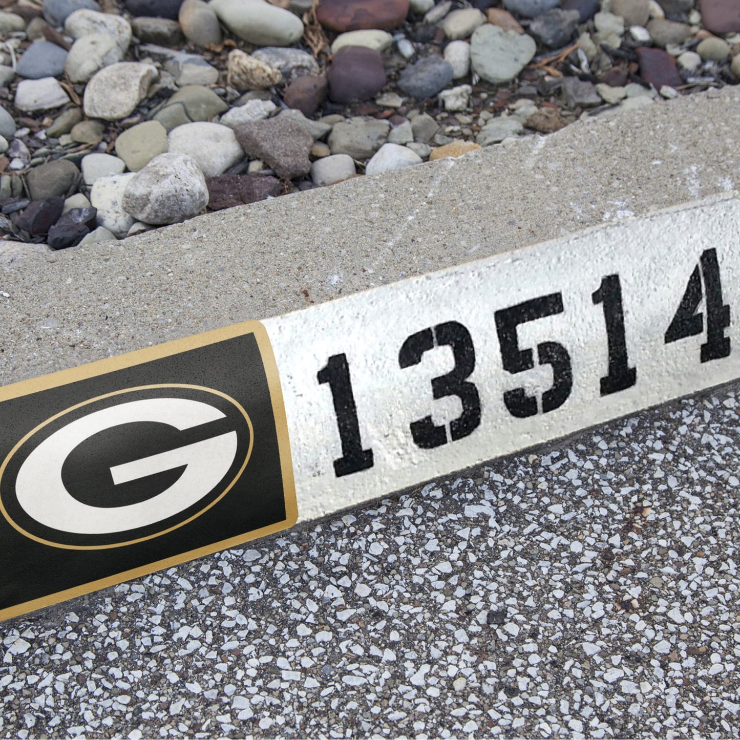 Green Bay Packers:  Alumigraphic Address Block Logo        - Officially Licensed NFL    Outdoor Graphic