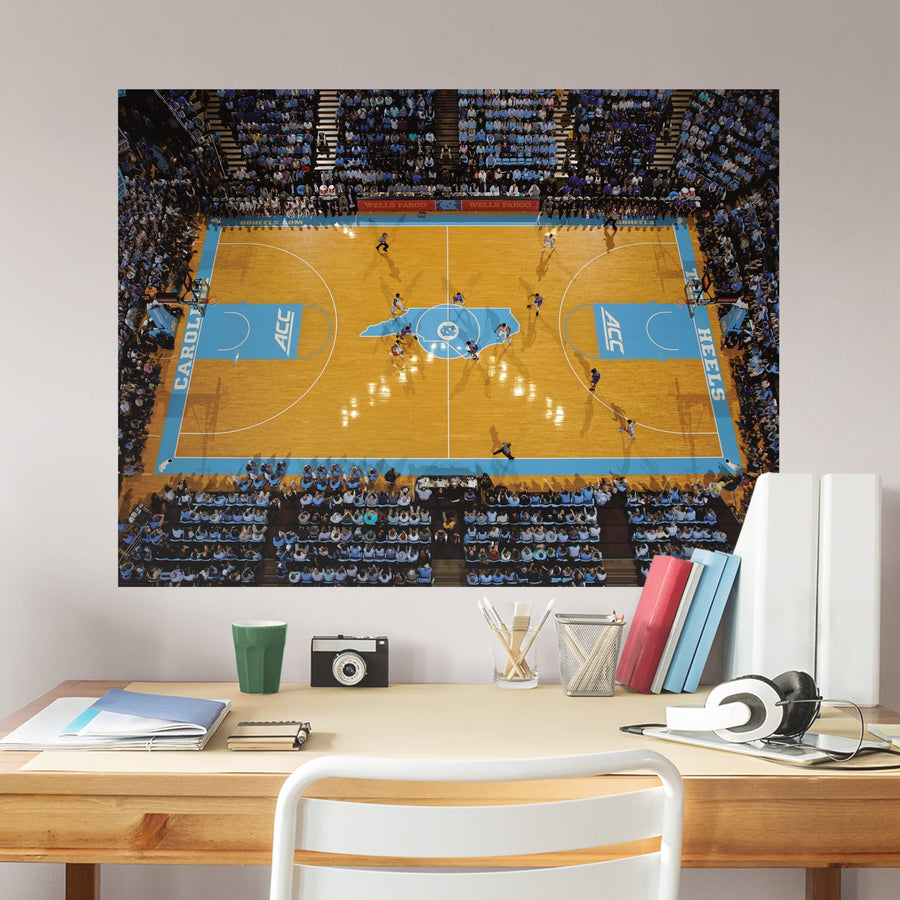 Dean E. Smith Center - Peel & Stick Poster - Official NCAA - North Carolina Tar Heels - Reusable Vinyl Wall Decal