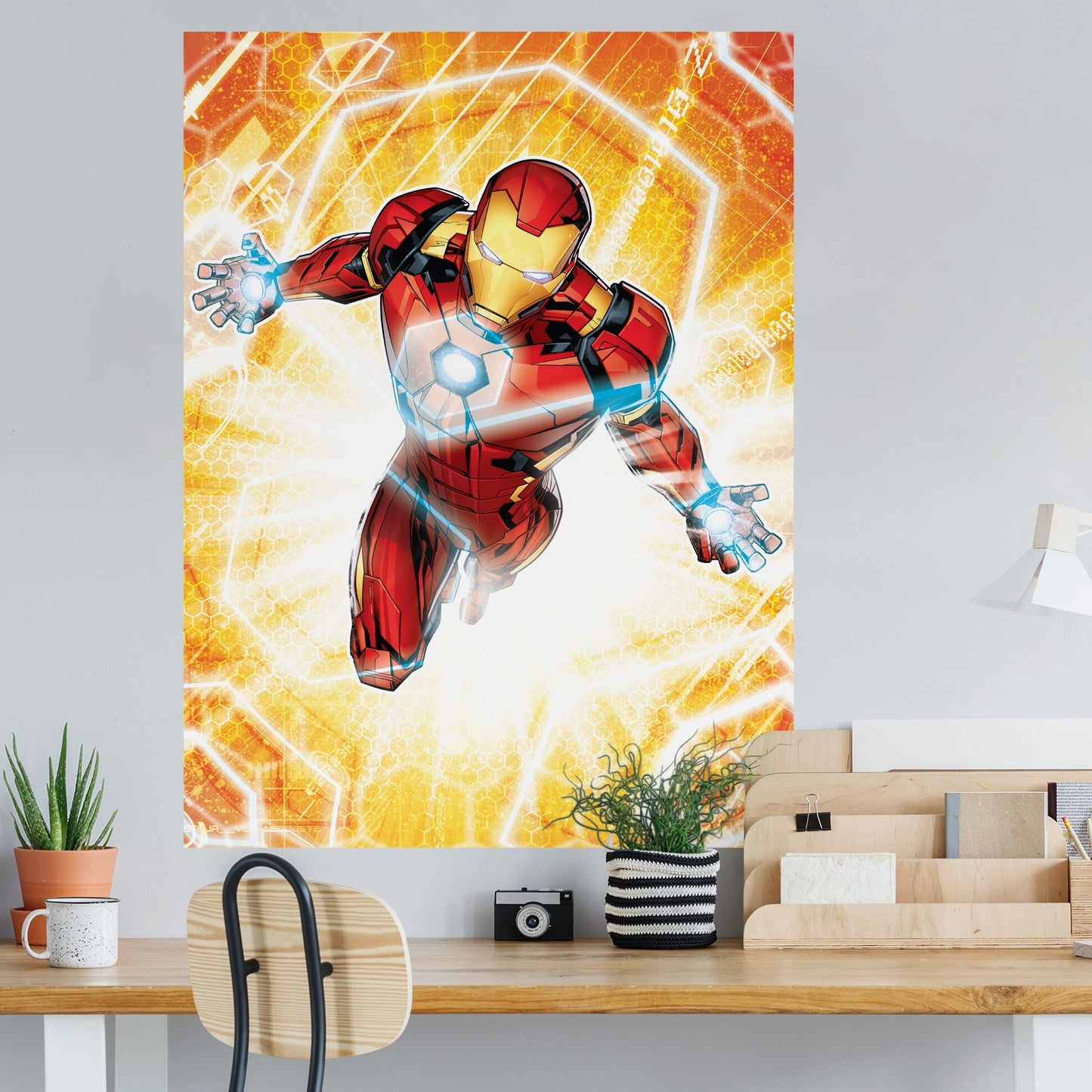 Avengers: Iron Man Realbig Mural        - Officially Licensed Marvel Removable Wall   Adhesive Decal