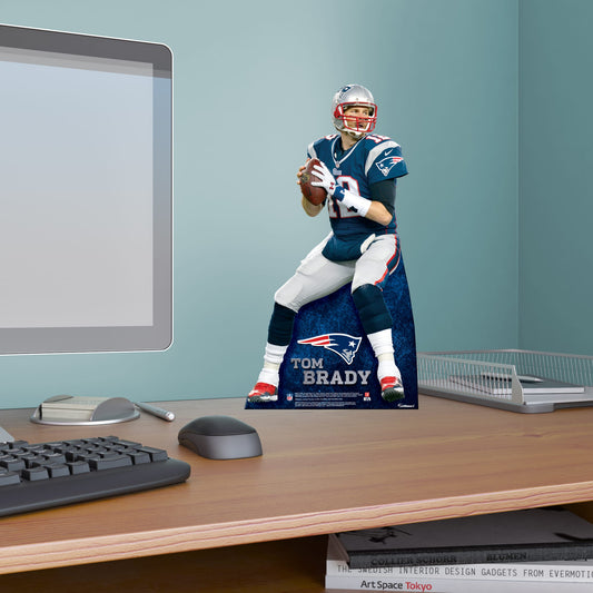 New England Patriots: Tom Brady Desktop   Foam Core Cutout  - Officially Licensed NFL    Stand Out