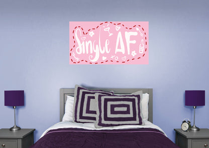 Single AF Pink        - Officially Licensed Big Moods Removable     Adhesive Decal
