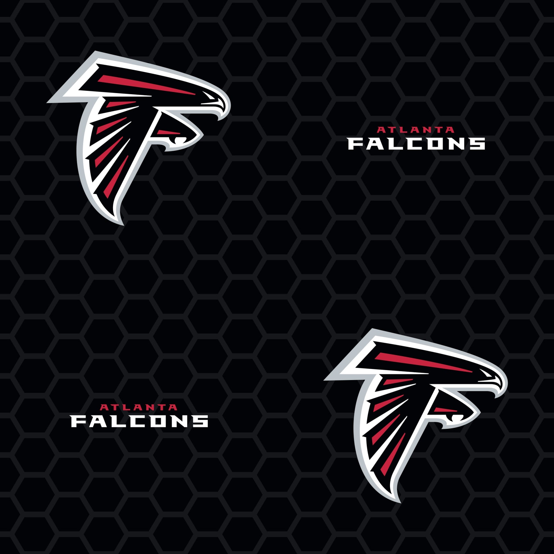 Atlanta Falcons: - NFL Peel & Stick Wallpaper in Black 12'W x 12'H