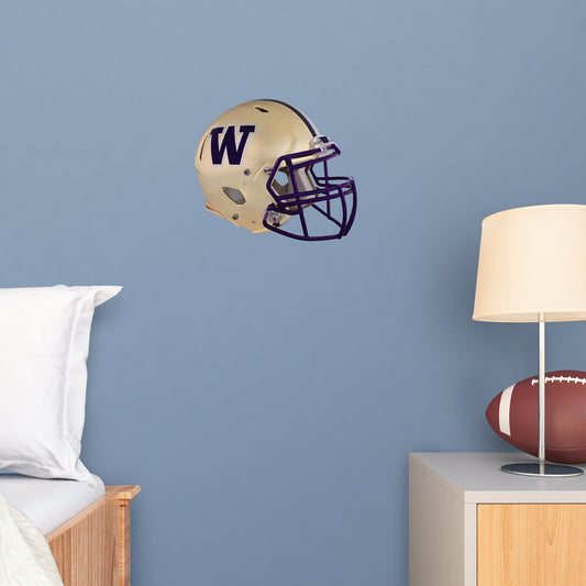 U of Washington: Washington Huskies Helmet        - Officially Licensed NCAA Removable     Adhesive Decal