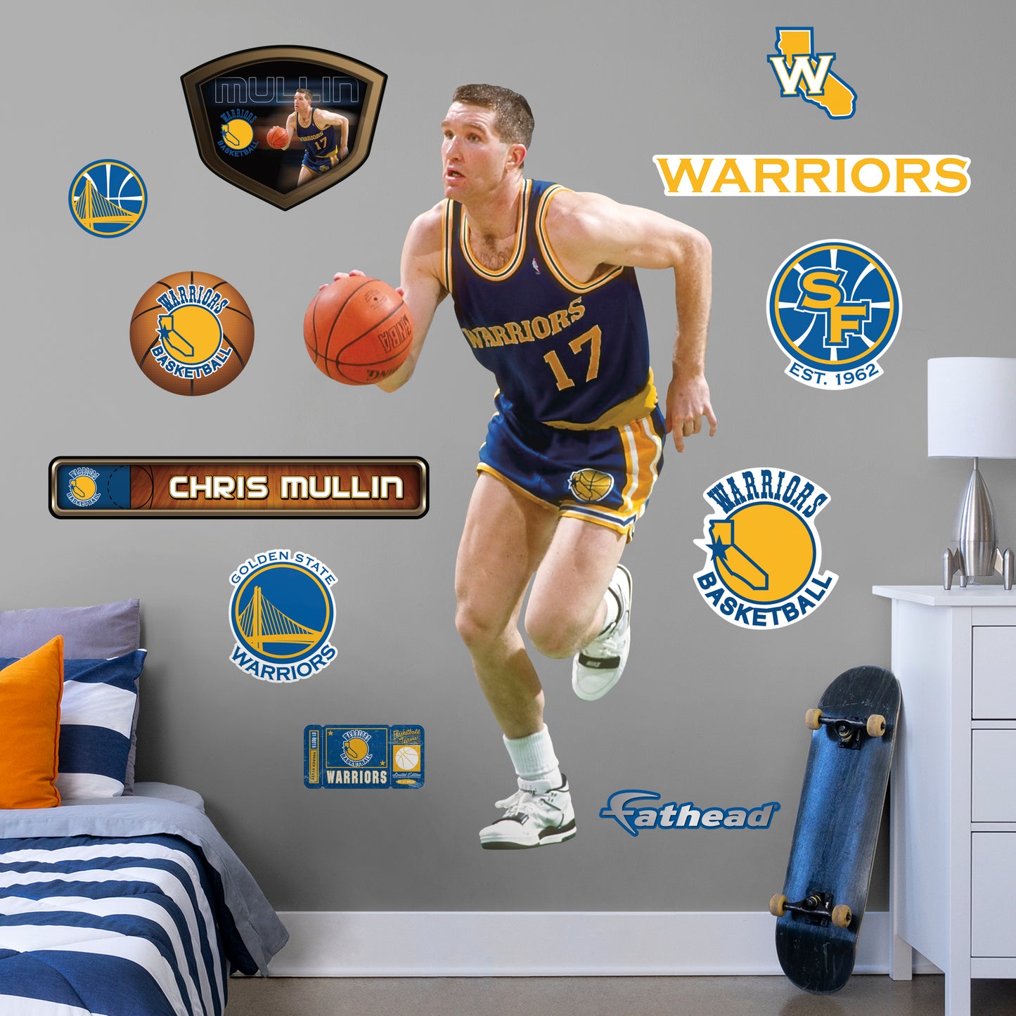 Golden State Warriors: Chris Mullen Legends Mural - Officially License –  Fathead